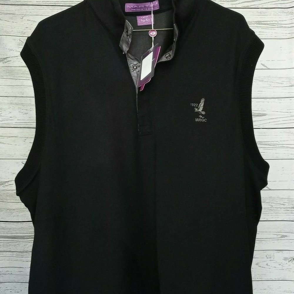MARTIN men's sz large golf wind vest sweater
